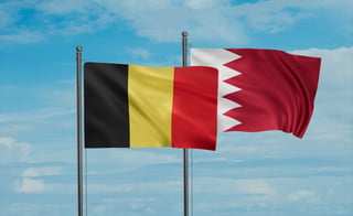 Bahrain and Belgium Flag Together