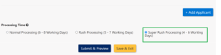 Bahrain Super Rush Processing Option