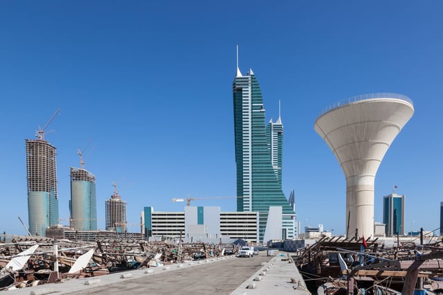 Bahrain Financial Harbour Skyscrapers In Manama