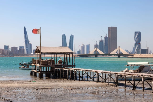 Fishing pier in Muharraq, Bahrain