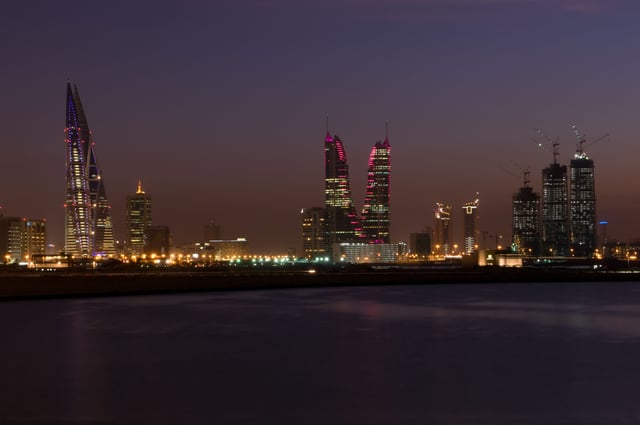 Manama Cityscape At Night