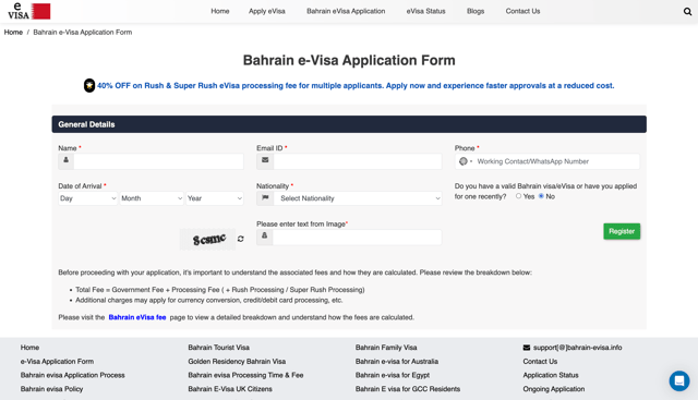 Registration Page