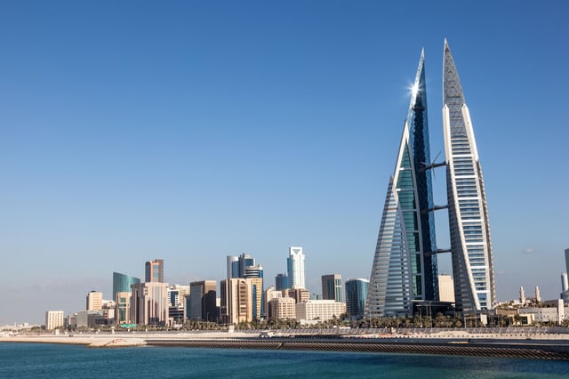 Skyline Of Manama City, Bahrain