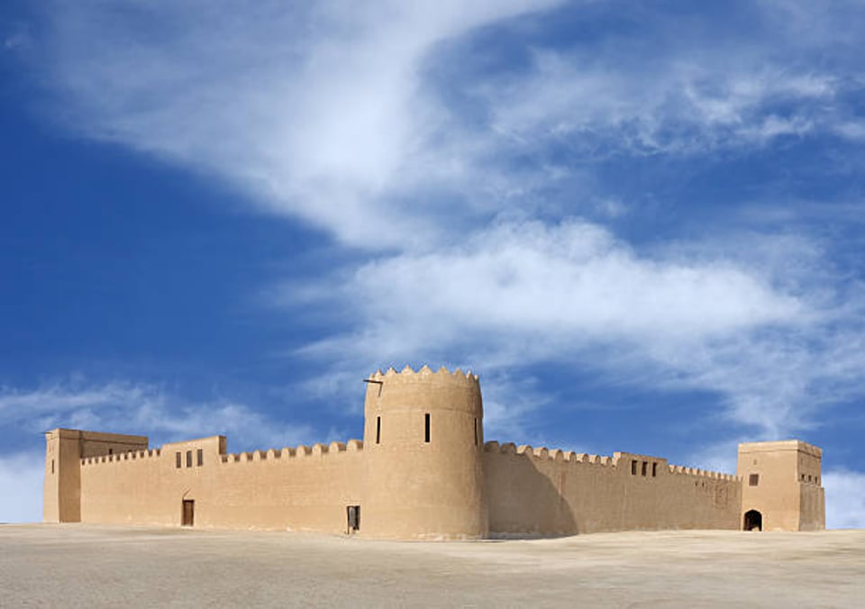 Beautiful view of Riffa Fort Bahrain from East